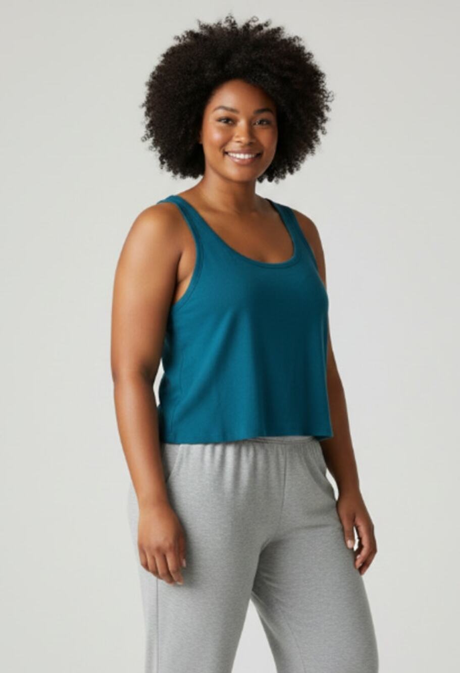 JENNI WOMENS RIBBED SLEEP LOUNGE TANK TOP CELESTIAL BLUE SIZE XXLARGE NEW